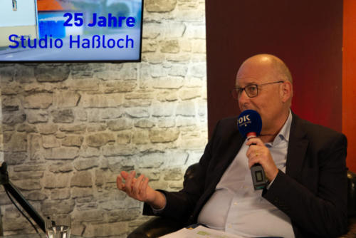 25 Jahre Studio Haßloch - Live-Jubiläumssendung am 31. März 2022.Zu Gast: Albrecht Bähr Vorsitzender der Versammlung der medienanstalt RLP