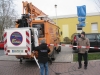 Auch der Hubsteiger war wieder dabei
