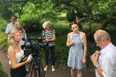 Dreh im Zoo Karlsruhe mit Frank Elstner 2022